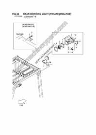 REAR WORKING LIGHT, RWLFE, RWLTUE 1